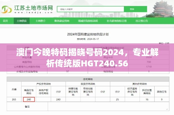 澳门今晚特码揭晓号码2024,专业解析传统版HGT240.56