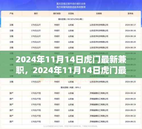 2024年11月14日虎门最新兼职,机遇与挑战并存