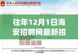 往年12月1日海安招聘网最新职位信息揭秘,求职者福音