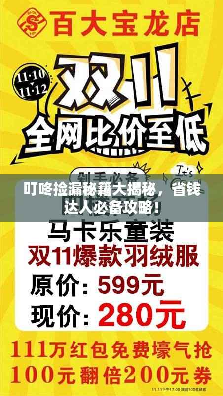叮咚捡漏秘籍大揭秘,省钱达人必备攻略!